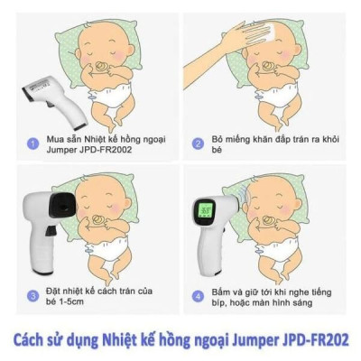 Nhiệt kế hồng ngoại không tiếp xúc Jumper FR202  , bản tiếng anh xuất UK