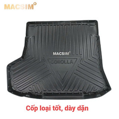 Lót cốp xe ô tô (qd) Toyota Altis 2007-2013 chất liệu TPV thương hiệu Macsim màu đen