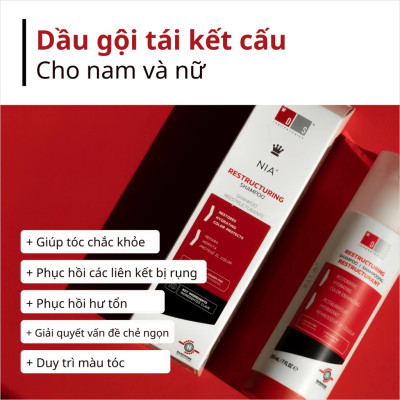 Dầu gội tái cấu trúc NIA SHAMPOO 205ml của Ds Laboratories ( Mỹ )