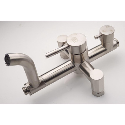 Bộ vòi sen tắm đứng INOX 304 nóng lạnh EL-S909 (Trắng bạc)