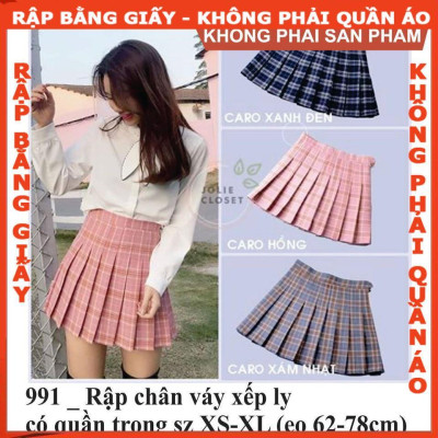 Rập giấy A0 mã 991- chân váy xếp ly (BẢN VẼ)