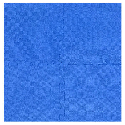 Bộ 4 tấm Thảm xốp trải sàn cho bé ECOBABY, thảm xốp eva đạt tiệu chuẩn Mỹ và Châu Âu - kích thước 1 tấm 60x60cm, độ dày 1cm - màu xanh dương