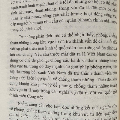 Vấn Đề Tham Nhũng Trong Khu Vực Tư Ở Việt Nam Hiện Nay 