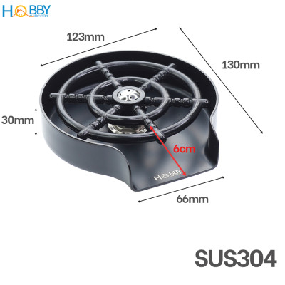 Vòi phun rửa ly cốc tự động inox 304 sơn đen Hobby home decor VRLD