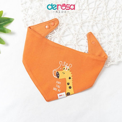 Khăn Yếm Tam Giác Cho Bé DEROSA KIDS Chất Liệu Cotton Thiết Kế Hai Lớp AWBB018K - HÀNG CHÍNH HÃNG