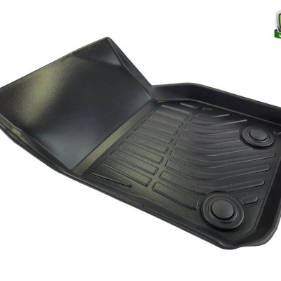 Thảm lót sàn xe ô tô Mini Cooper Hardtop 2 Door 3D 2014 - 2021 Nhãn hiệu Macsim chất liệu nhựa TPE cao cấp màu đen