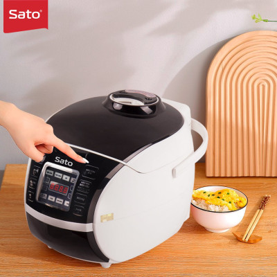 Nồi cơm điện tử SATO ST-18DT027 (T) 1.8L dùng cho 4 đến 6 người lớn, nồi cơm thông minh đa chức năng, nấu cơm, nấu cháo, hầm, làm bánh, nấu cơm khi điện yếu - Miễn phí vận chuyển toàn quốc - Hàng chính hãng