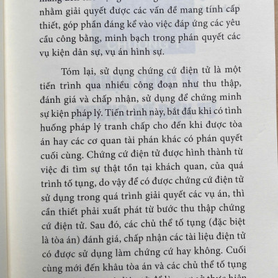 Chứng Cứ Điện Tử Trong Thực Hiện Pháp Luật