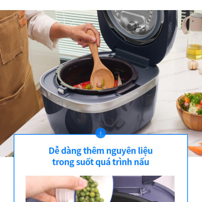 Nồi cơm điện cao tần Locknlock IH pressure rice cooker EJR526GRY (1.8 Lít)- Hàng chính hãng