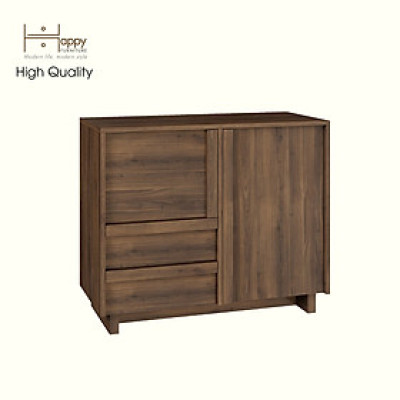 [Happy Home Furniture] MAVIS, Tủ đựng đồ 2 ngăn kéo - 2 cánh mở, 90cm x 42cm x 75cm ( DxRxC), TCM_158