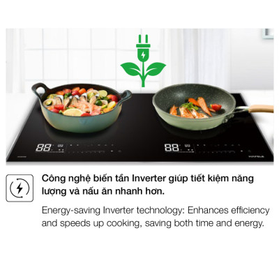 Bếp từ lắp âm 2 vùng nấu Hafele HC-I7323B 536.61.886 | Hàng chính hãng