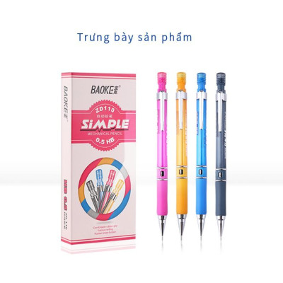 Bút Chì Bấm Sắc Màu ( 12 Chiều/Hộp ) BAOKE/ZD110
