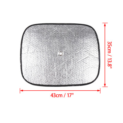 Hai Tấm Che Nắng Ô Tô Phủ Nhôm Bạc 43*35cm