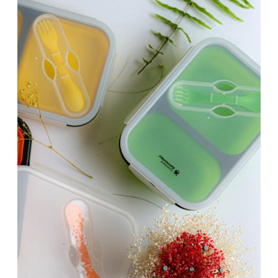 Hộp đựng thực phẩm Silicone GreenHand gấp gọn, đa năng, tiện lợi