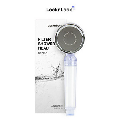 Bộ Phụ Kiện Đầu Vòi Sen Lọc Nước LocknLock 80mm CLR-KR LBW400 (Mạch nước nhip nhàng, giảm stress - Khử Clo)