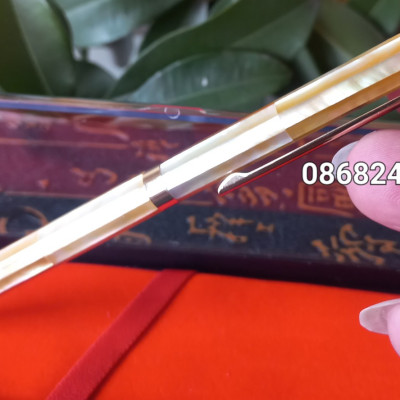 Bút bi viết ký phong cách lịnh lãm đẳng cấp khảm vỏ xác vàng 