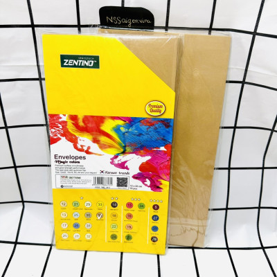 Xấp 10 Cái Bao Thư 12*22 Zentino Màu Sắc Đa Dạng