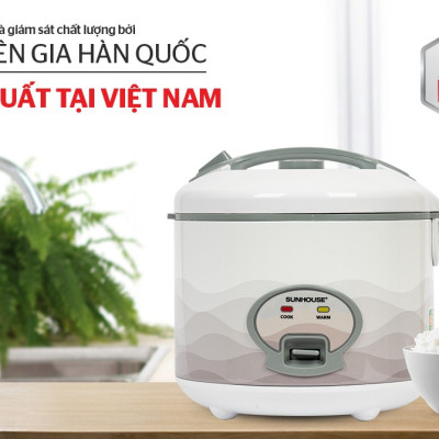 Nồi cơm nắp gài Sunhouse 1.8 lít SHD8602 - Hàng chính hãng
