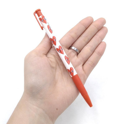 Bút Bi 0.5mm Đầu Bấm ,Thân Có Hình M&G 82776 - Đỏ