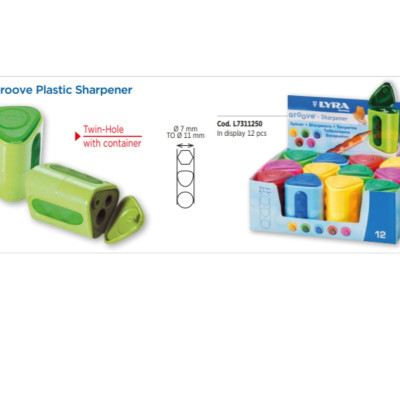 Gọt chì 2 cỡ lỗ Lyra Groove Sharpener L7311250 (Đức) gọt được bút chì thân to