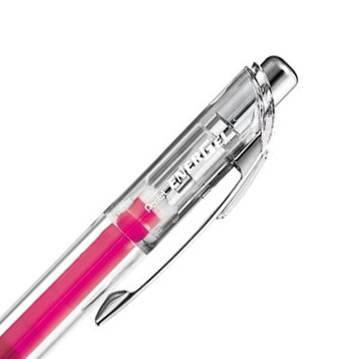 Bút Gel Energel Infree 0.5 mm - Pentel BLN75TL-PX - Mực Hồng