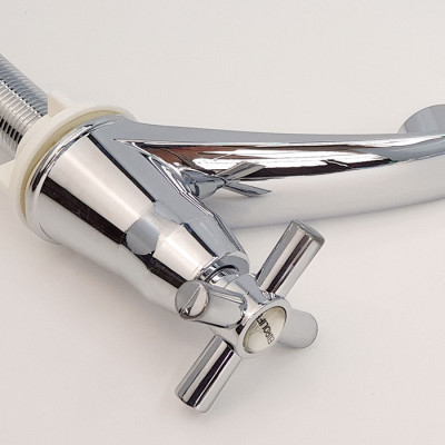 Vòi Lavabo lạnh nhựa ABS mạ Chrome Eurolife EL-LA05 (Trắng bạc)