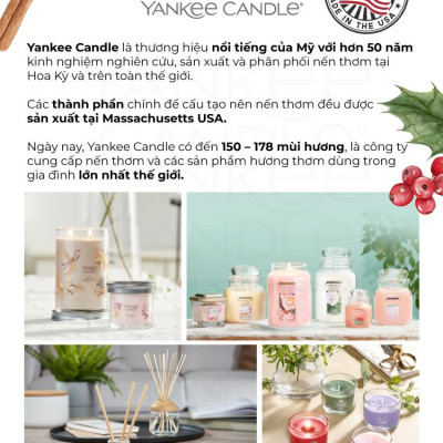 Nến ly tròn sáp đậu nành Yankee Candle size L (567g) - Lakefront Lodge