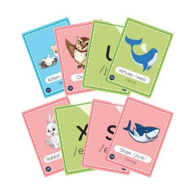 Bộ thẻ Flashcard 26 chữ cái tiếng Anh Alphabet & bảng phiên âm tiếng Anh IPA2