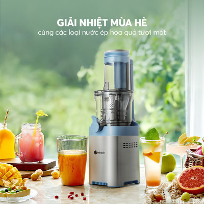 Máy ép chậm Elmich JEE-8769, công suất 200W, tốc độ quay 65 vòng/phút, độ ồn thấp dưới 62db  - Hàng chính hãng