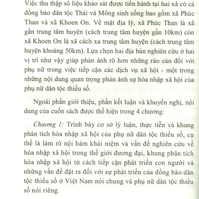 ĐỂ KHÔNG BỊ BỎ LẠI PHÍA SAU: Cơ Hội Và Năng Lực Hòa Nhập Xã Hội Của Phụ Nữ Dân Tộc Thiểu Số (Nghiên cứu ở Tây Bắc) (Sách chuyên khảo)