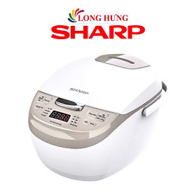 Nồi cơm điện tử Sharp 1.8 lít KS-COM191EV-WH - Hàng chính hãng
