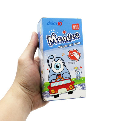 Hộp 20 Bút Gel Xóa Được Mondee 0.5 mm - Điểm 10 TP-GELE-003 - Mực Xanh