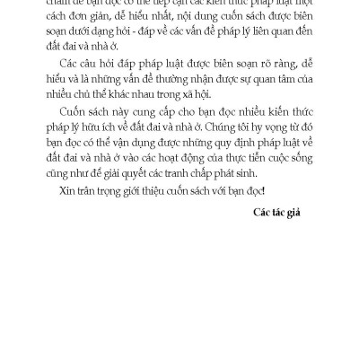 Tư Vấn, Phổ Biến Và Áp Dụng Pháp Luật Nhà Ở