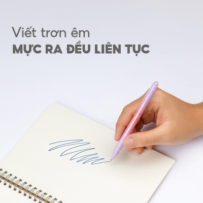 Hộp 20 Bút Gel Xóa Được 0.5 mm - Mazzic Thiên Long GELE-006 - Mực Tím