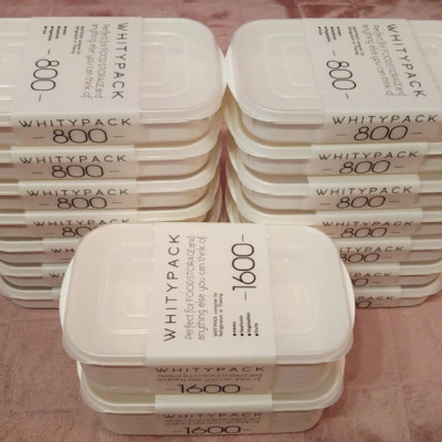 Bộ 4 hộp đựng thực phẩm Whity Pack sử dụng được trong lò vi sóng - nội địa Nhật Bản