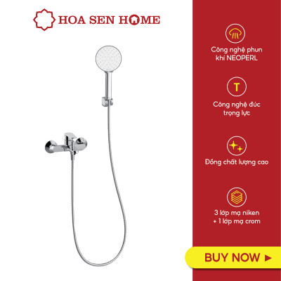 Sen dây TUSLO LUXURY S001 chất liệu đồng thau, công nghệ phun khí tân tiến, tiết kiệm nước  - Hoa Sen Home - Hàng chính hãng