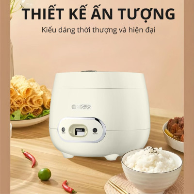 Nồi cơm điện 1.2L Mishio MK387 - Hàng chính hãng