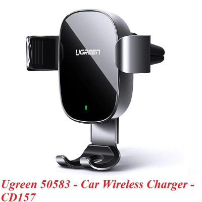 Ugreen UG50583CD157TK 10W màu Đen Sạc điện thoại không dây trên xe hơi - HÀNG CHÍNH HÃNG