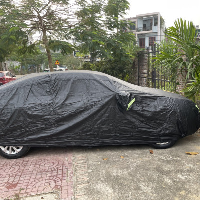Bạt phủ ô tô Lexus ES chất liệu Polyester - màu đen cao cấp MACSIM màu đen - sử dụng trong nhà và ngoài trời