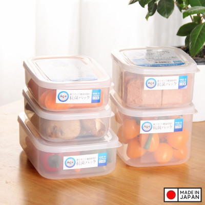 Hộp thực phẩm kháng khuẩn Ag+ 1.0L - Hàng nội địa Nhât Bản nhập khẩu chính hãng