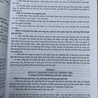 Chỉ dẫn tra cứu và áp dụng pháp luật về xử lý vi phạm hành chính  (được sửa đổi, bổ sung năm 2020) - Quyển 1 và Quyển 2