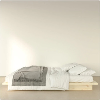 Giường ngủ gỗ CT14 Tundo màu vàng nhạt