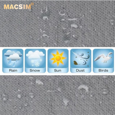 Bạt phủ ô tô chất liệu vải không dệt 4 lớp cao cấp MACSIM cho VinFast Lux SA màu ghi