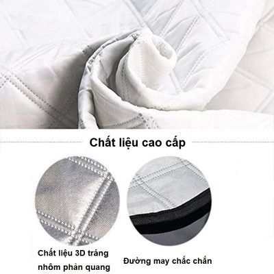 Tấm bạt phủ che nắng bên ngoài kính lái xe ô tô cao cấp CNB2 - Kích thước: 142x92cm
