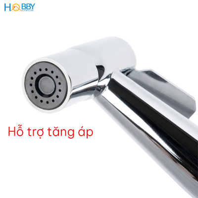 Vòi xịt rửa vệ sinh inox 304 bóng dây cấp 1.5m Hobby home decor VSR10