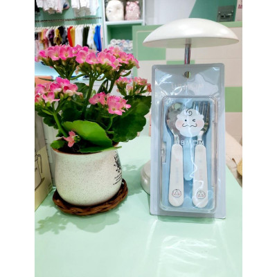 Bộ muỗng nĩa tập ăn cho bé UBMOM