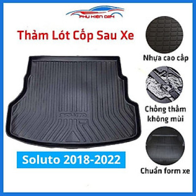 Thảm nhựa lót cốp Soluto 2018-2019-2020-2021-2022 nhựa dẻo dày dặn đàn hồi tốt