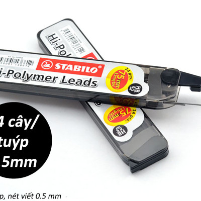 Hộp tuýp Ruột chì bấm STABILO - Hộp 12 tuýp ruột 0.7mm/ 2B (PC3207R12/12-2B)