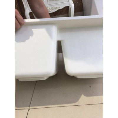 CHẬU RỬA BÁT BÀN ĐÁ TRẮNG SỮA NHẬP KHẨU 115x48 cm - GROVES