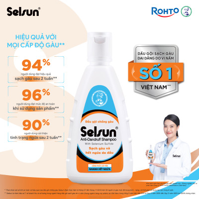 Dầu gội Selsun chống gàu, sạch gàu & hết ngứa da đầu Selsun Anti-Dandruff Shampoo 100ml